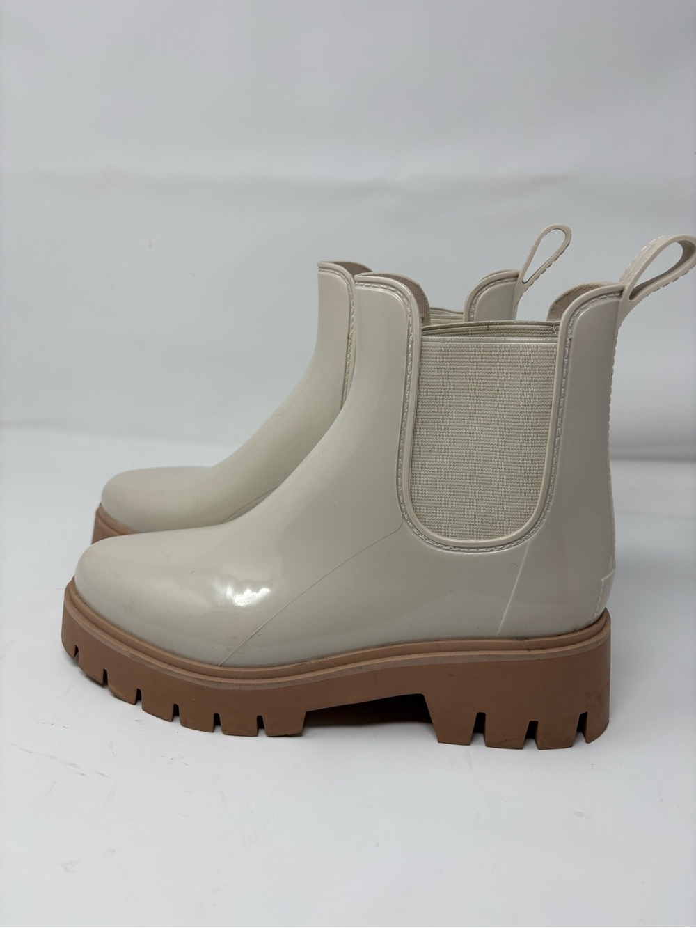 Dolce Vita Cream Rubber Boots Size 8